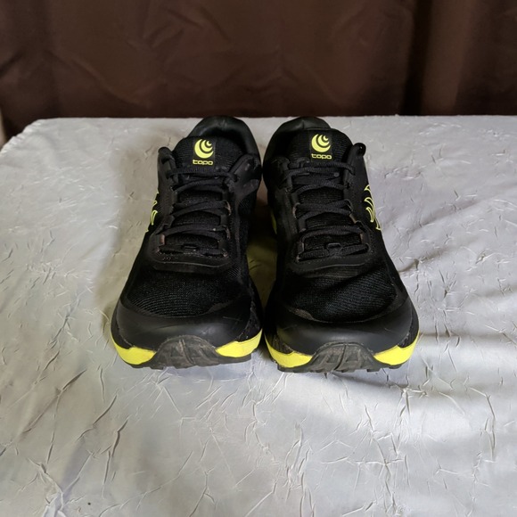 Topo MTN Racer 3 Shoes Men\'s Size 8 Trail Running Black Lime Vibram Sneakers main image 8
